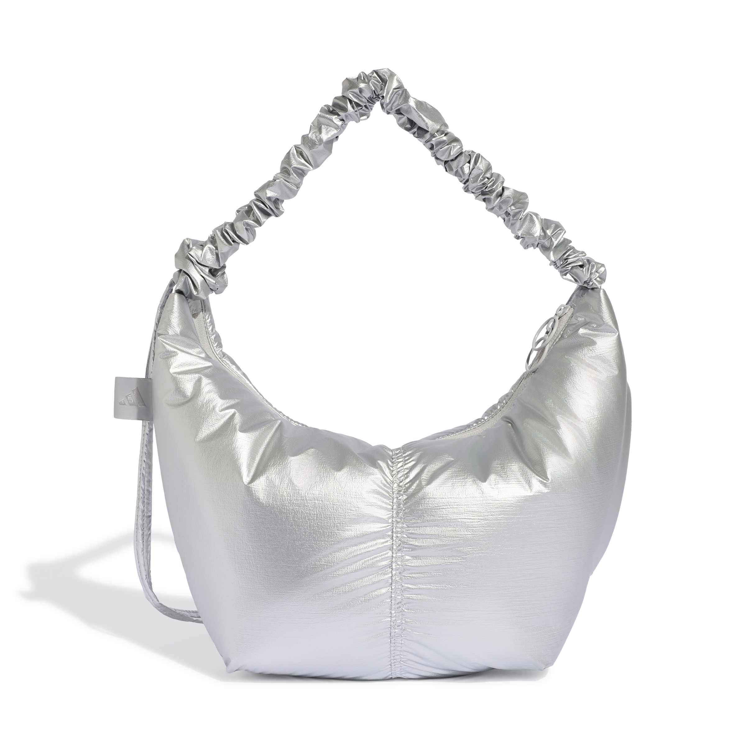 adidas Damen Metal Shoulder Bag Handbag, silver met., One Size