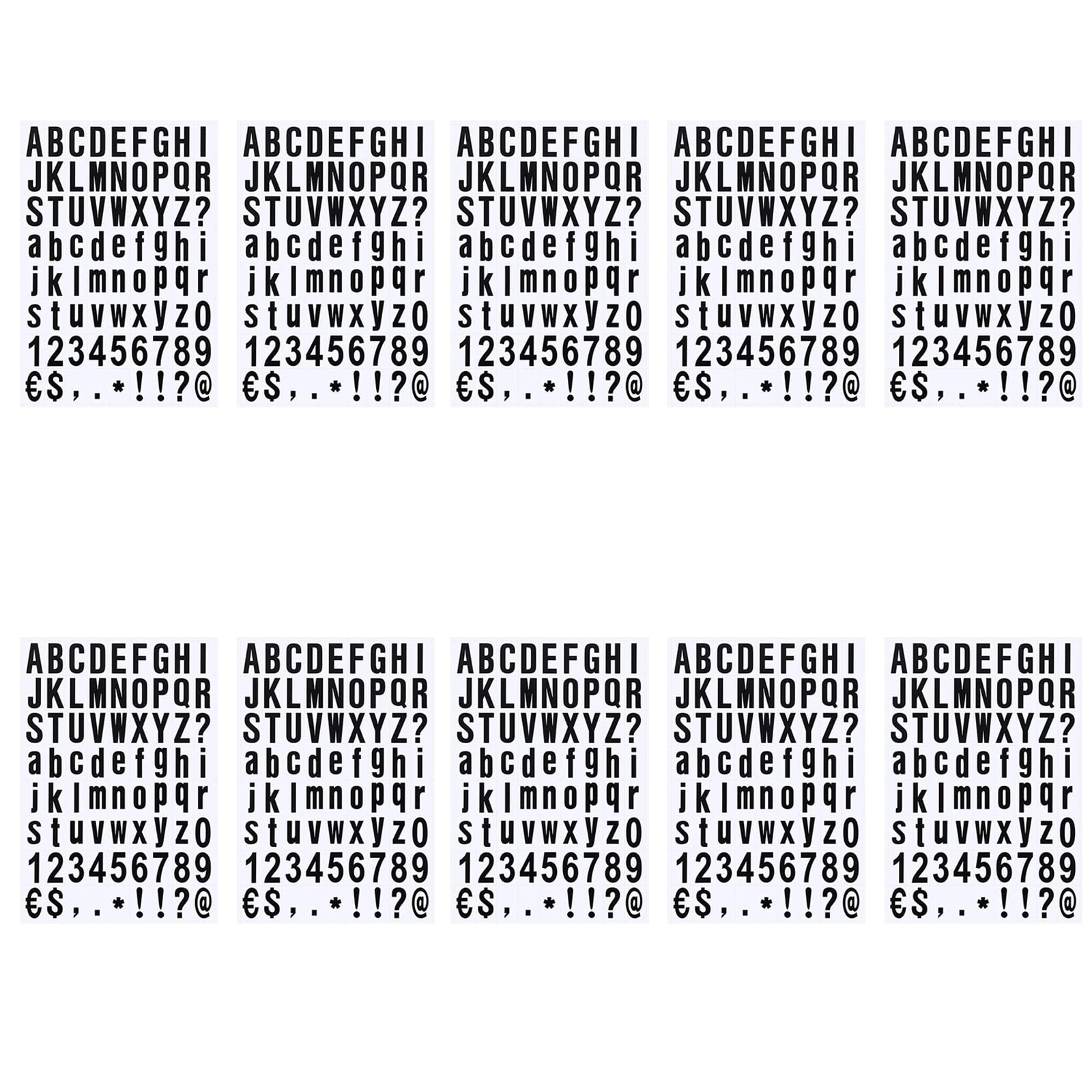 Buchstaben-Aufkleber Set – 10 Blätter, 1,3 Cm Groß, Rosa, Selbstklebend Für Briefkästen, Pinnwände & Deko
