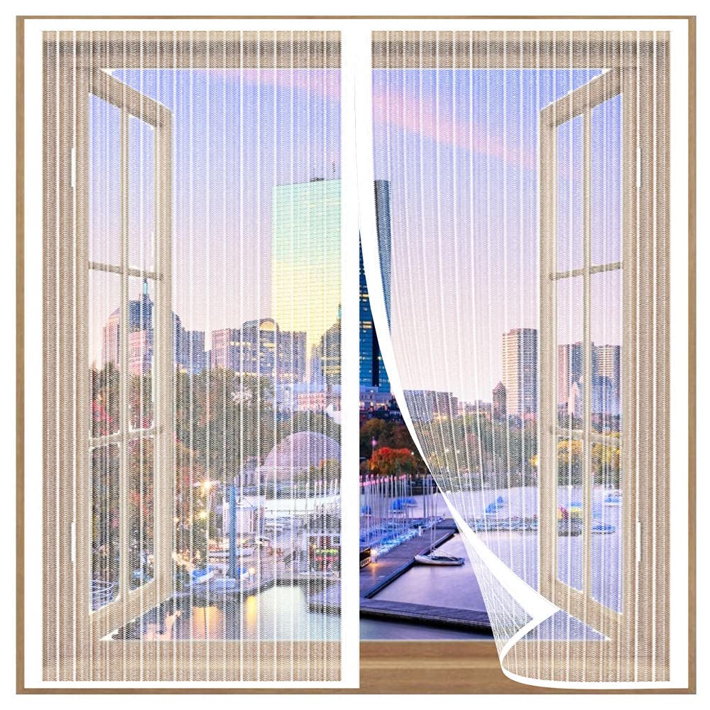 Zanzariera Magnetica 90x125cm Per Finestre - Rete Aria Fresca Con Chiusura Automatica - Foto 7