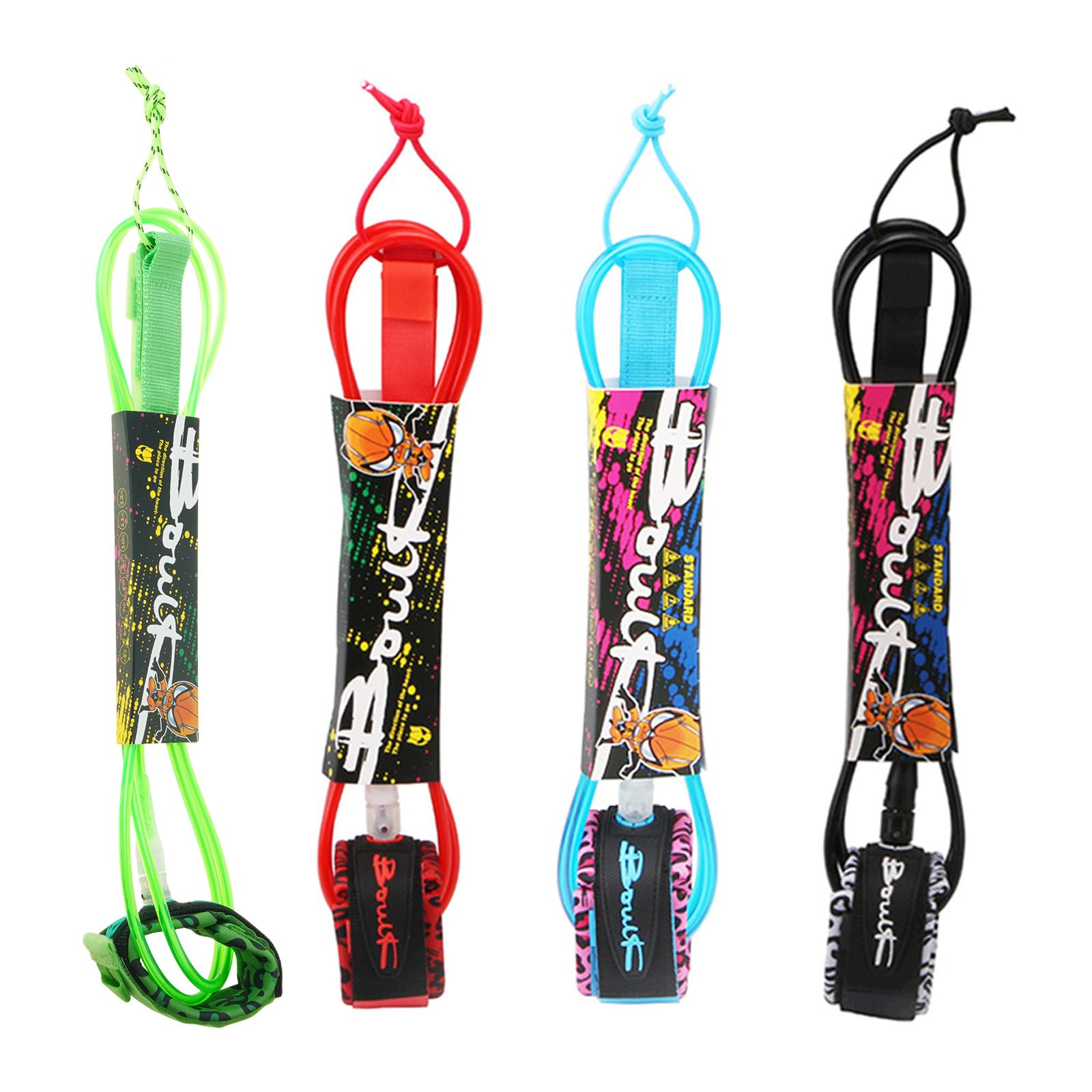 Tabla de surf, correa para tabla de surf, correa de mano con tobillos ajustables para correas de paddleboard, correa de pie para pierna