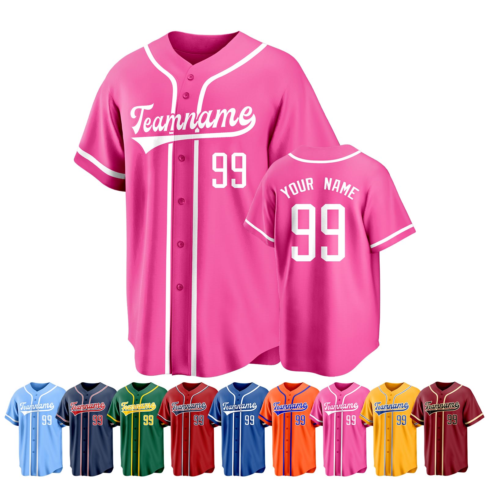 Custom Baseball Jersey Personalized Uniform Shirts Stitched Printed Name Numbers Sports Fans for Men Women Boy