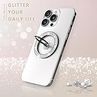 Vista 2 de Soporte magnético para anillo de teléfono celular MagSafe compatible con iPhone 17, 16, 15, 14, 13, 12 Pro Max, accesorios MagSafe Android