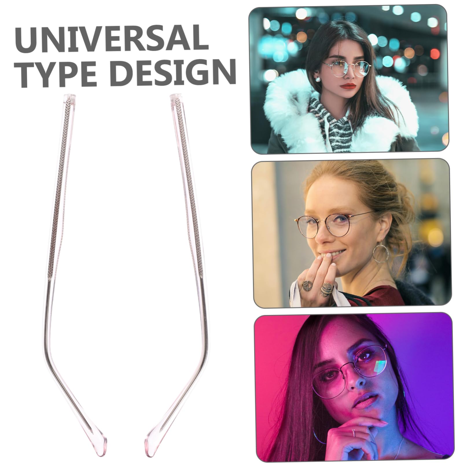 FOMIYES 5 Paare Brillenzubehör Ersatzbrille Bügel Sonnenbrillenbügel Aus Metall Austausch Des Brillenbügels Armbeine Aus Metall Brillenarme Brille Metallbeine Rosa Titanlegierung