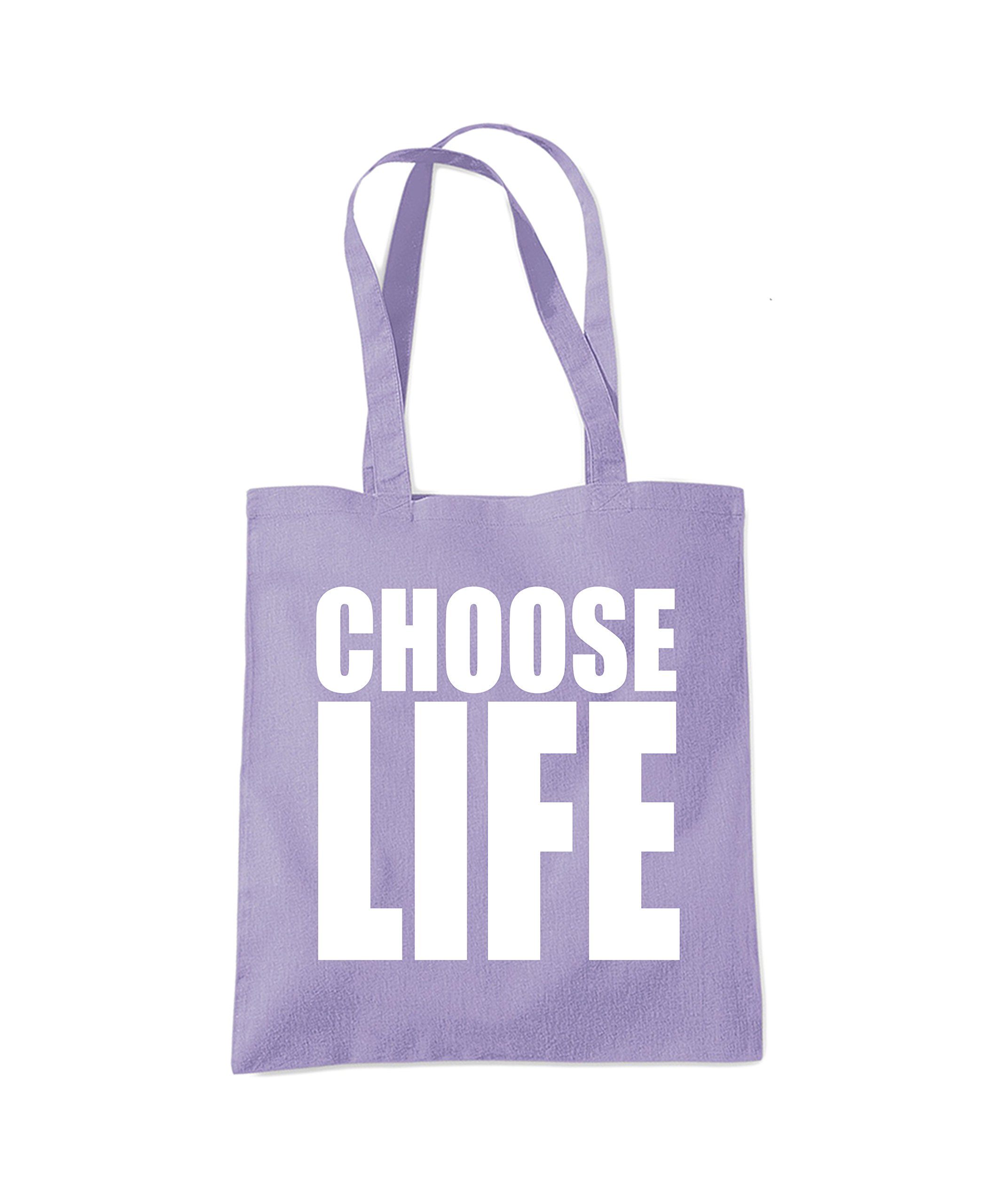 Choose Life - Tote Shopper Fashion Bag - Lavender Purple