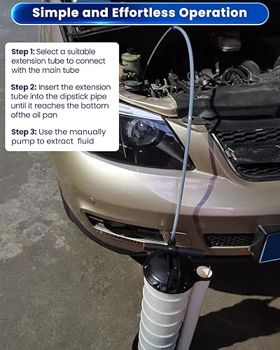 Miniatura 4 de ATPEAM Extractor de líquido al vacío para cambiador de aceite, extractor de aceite de motor, cambiador de aceite, extractor de líquido al vacío