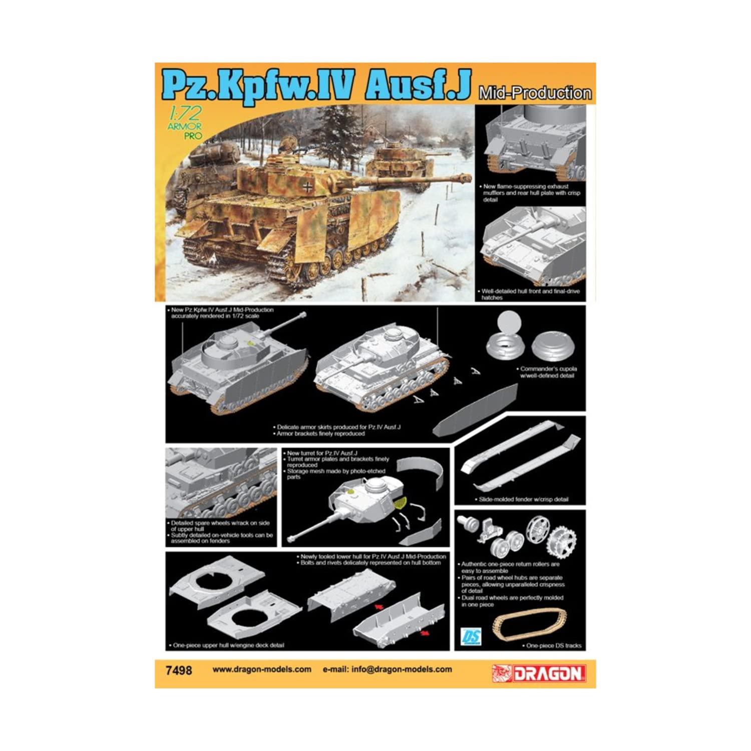Char Pz.kpfw.iv Ausf.j Last Production DRAGON 6575 1/35ème Cha