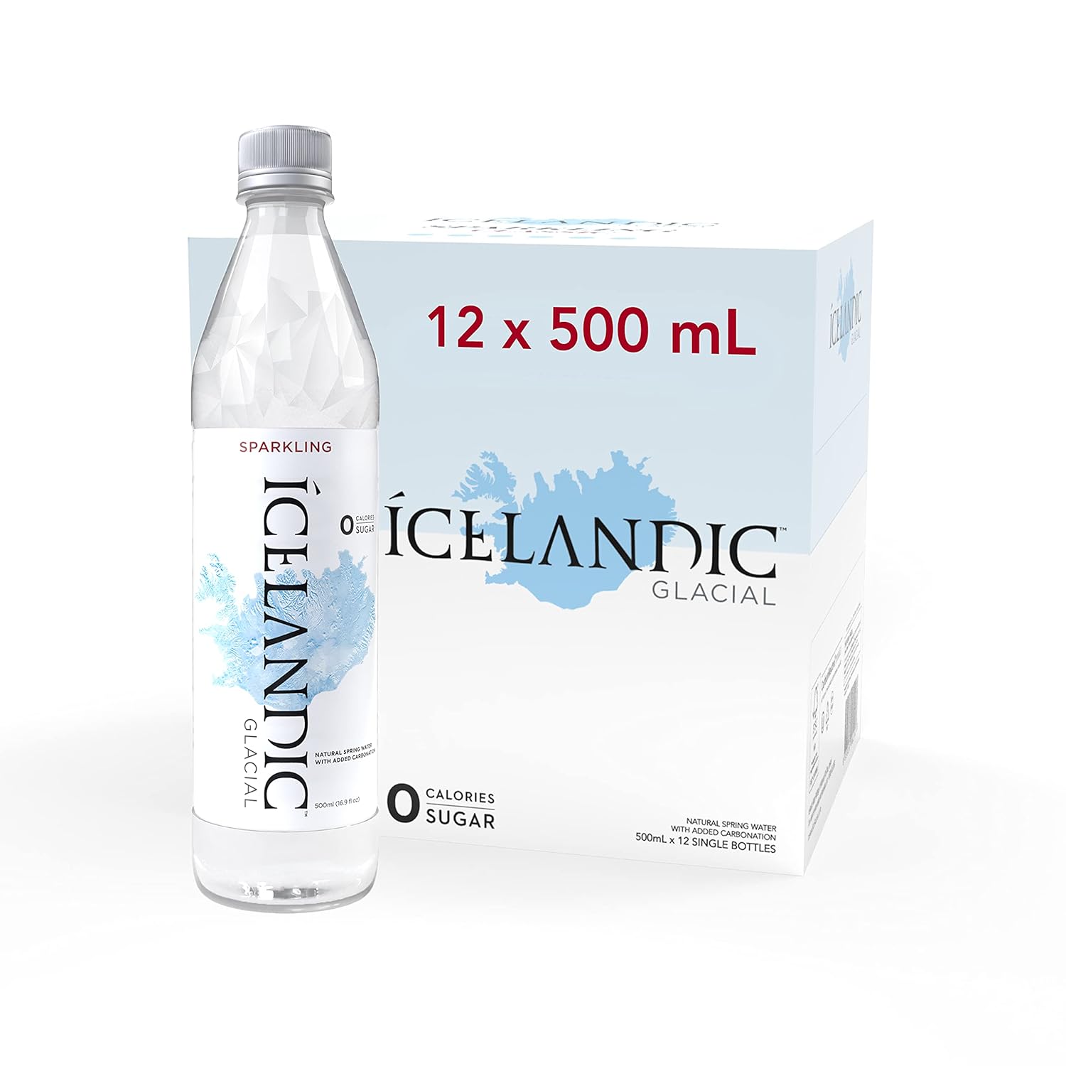 Icelandic Glacial Sparkling Water, Unflavored, 16.9 Fl Oz