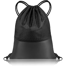 flintronic Drawstring Gym Bags, Waterproof Swimming Bag Sport Gym Sack, Large PE Bag Swim String Backpack with Zipper for School Sports Beach Holiday Travel - Kids & Adults