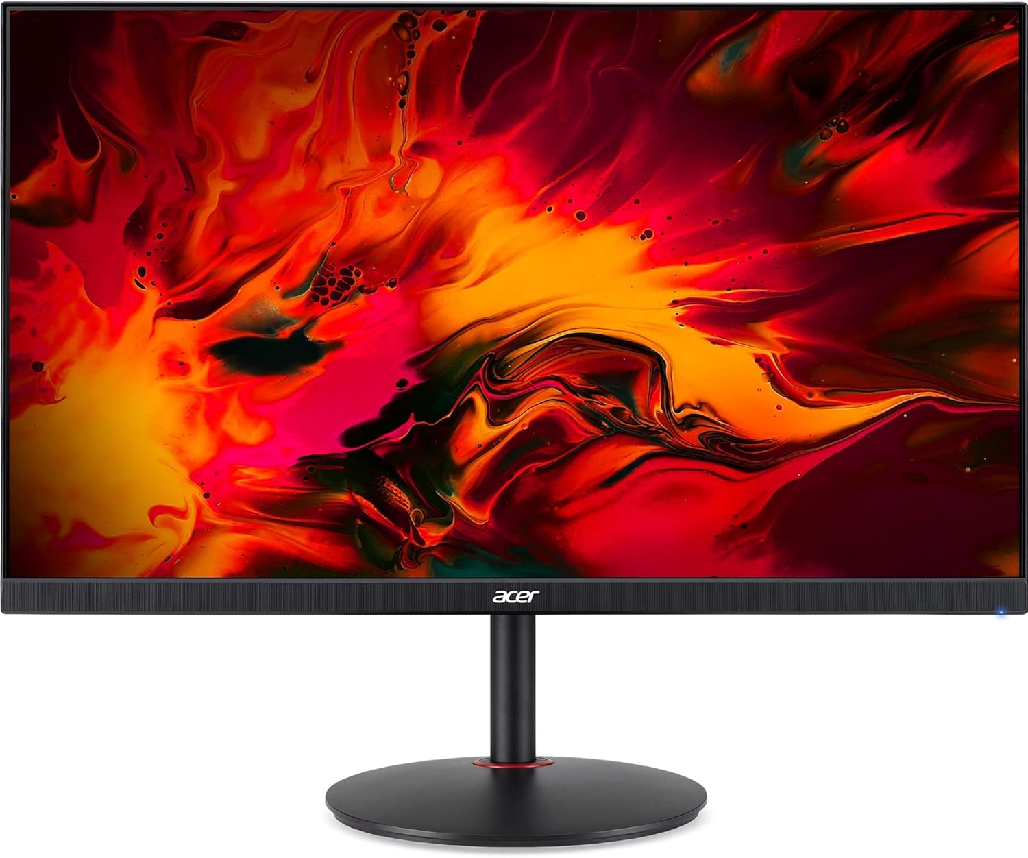 acer Nitro XV252Q Zbmiiprx 24.5" Full HD (1920 x 1080) IPS Zero-Frame FreeSync Premium Gaming Monitor, DisplayHDR400, 99% sRGB, Up to 280Hz, Up to 0.5ms (Display Port & 2 x HDMI 2.0 Ports), Black