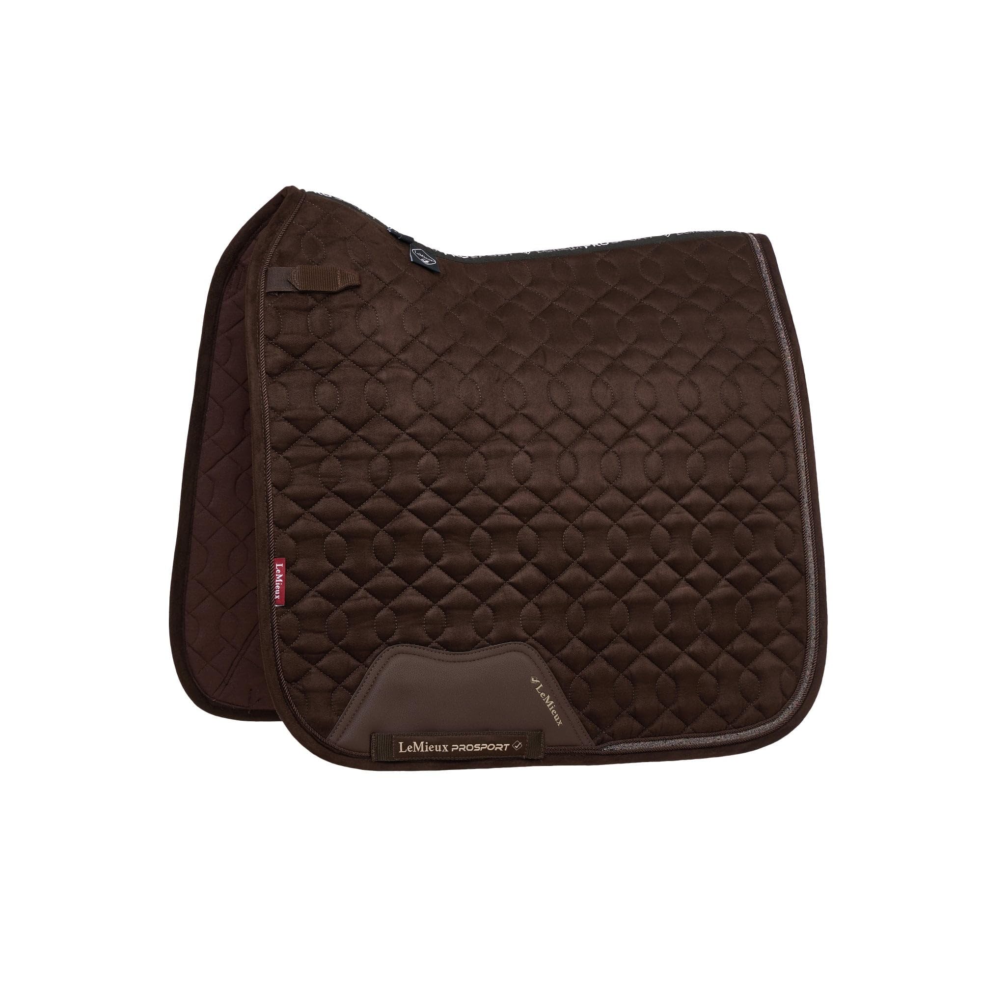 LeMieux Tapis de selle de dressage en daim cristal - Marron