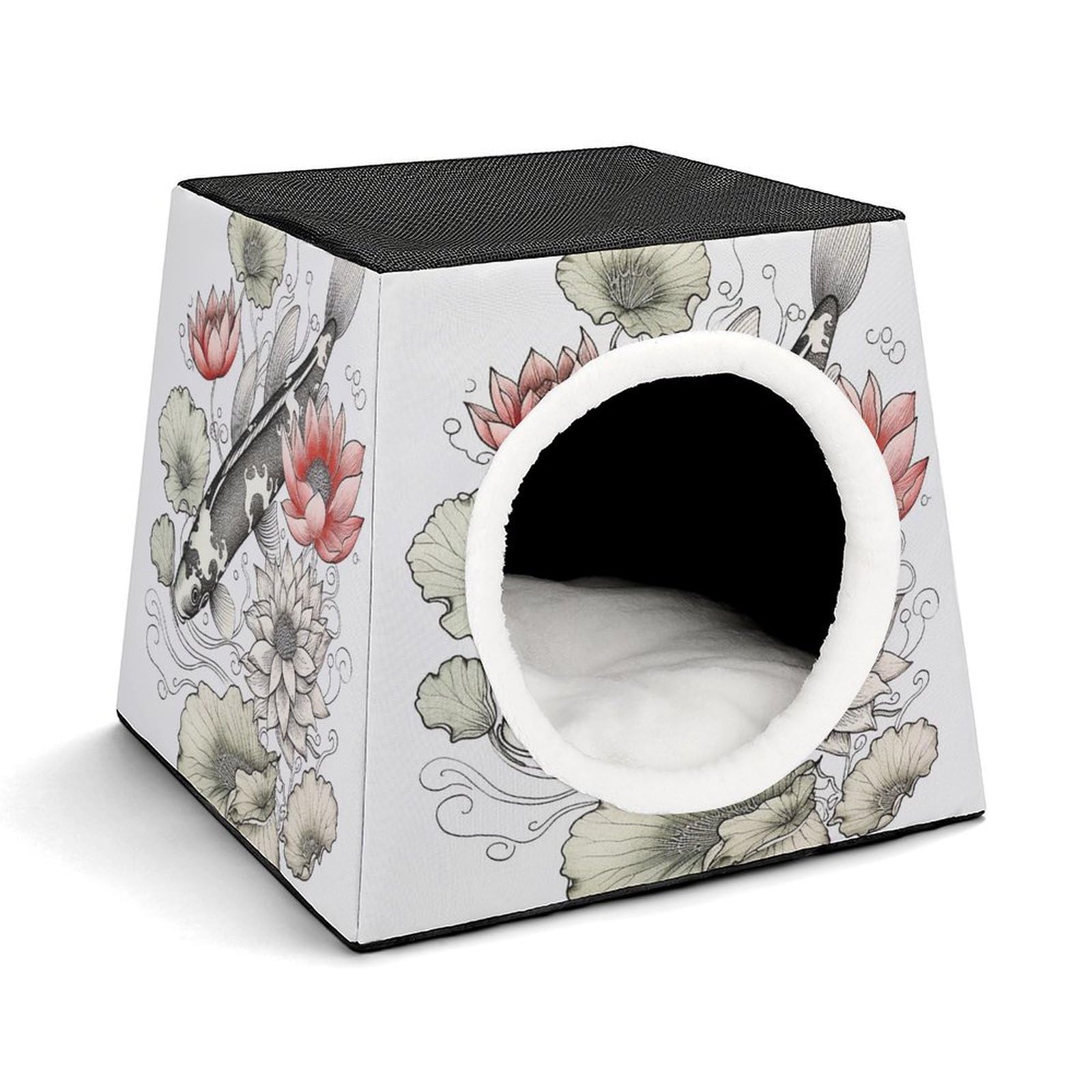 Nichoir japonais chat d'intérieur et maison capsule chaude pour petit chien