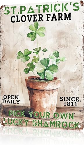 Miniatura 16 de macago Letrero de metal divertido con texto en inglés "I See Trees of Green Red Rose Retro Tin Sign, 8 x 12" Jardín 2,Jardín 1,Jardín 10,Jardín