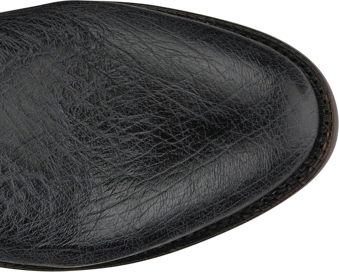 Justin Stinson 10 Smooth Ostrich Roper Men's Western Boots, Premium Exotic Leather, Durable Construction, Stylish Design