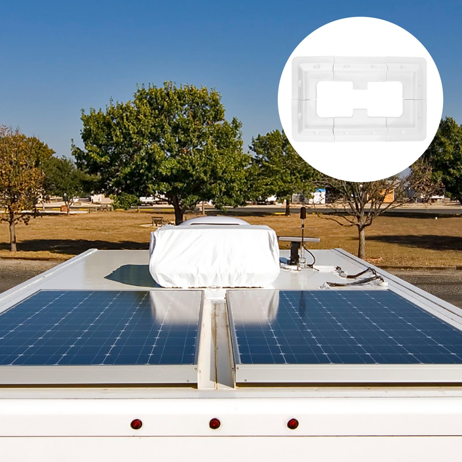 Solarmodul Halterung ABS Weiß für Dach und Garage