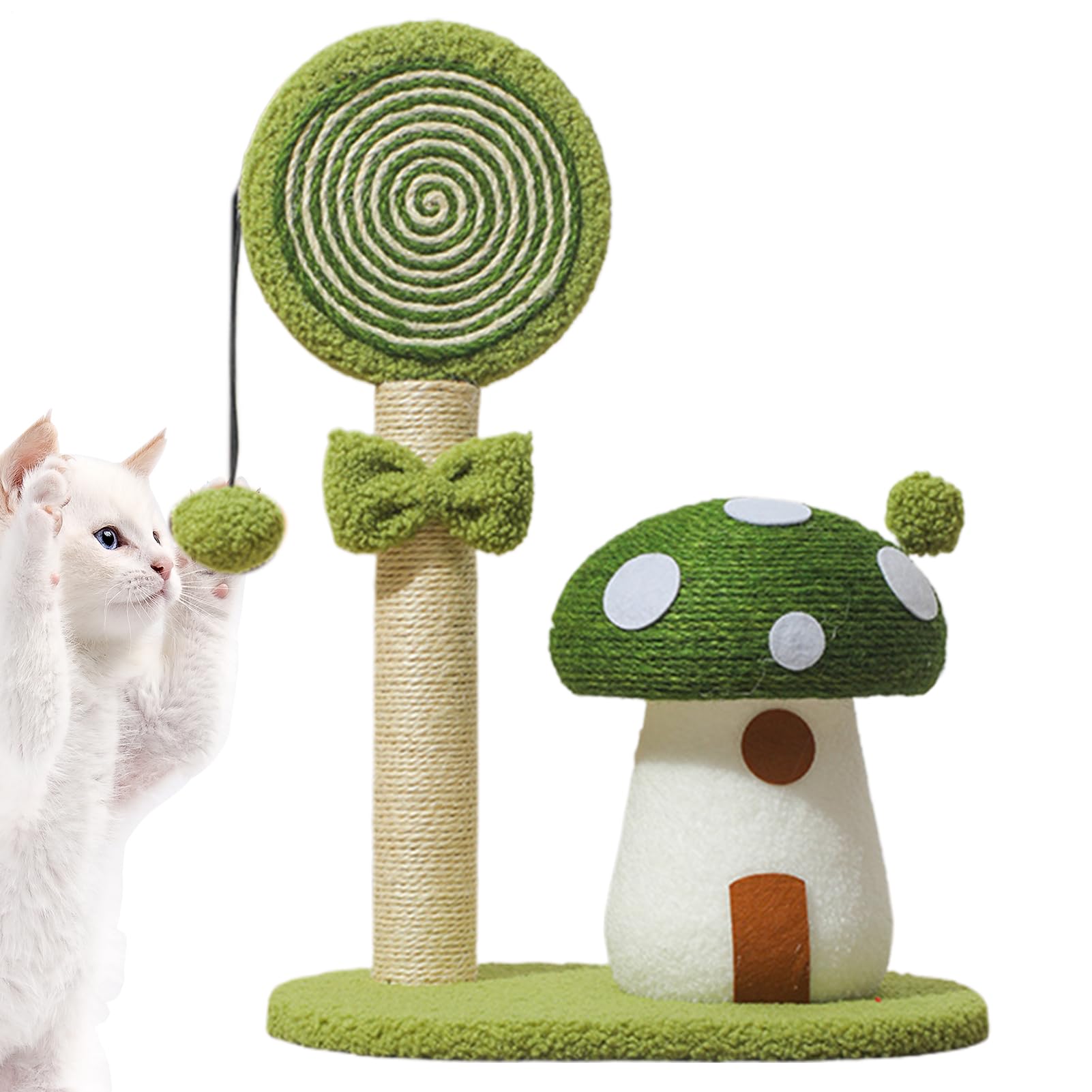 Arrampicata Gatti Pannello Sisal Fungo Arrampicata E Tiragraffi, Animali | Posatoio torre per gatti, interno, esterno per Casa Dormitorio Appartamento Piccoli Spazi e Area Giochi