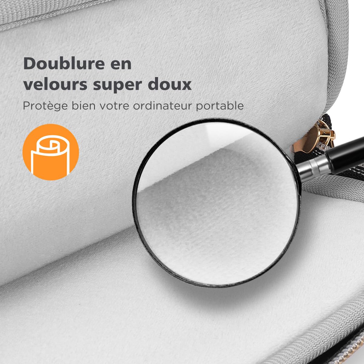 NIDOO 17,3 Pouces Sac à Bandoulière Sacoche Ordinateur Portable Sac à Main Mallette pour 17.3" ThinkPad P17 / IdeaPad 3 / Legion 5 5i / ENVY Laptop 17 / ZBook Fury 17.3 G8/ ZenBook Pro 17/ ProBook 470