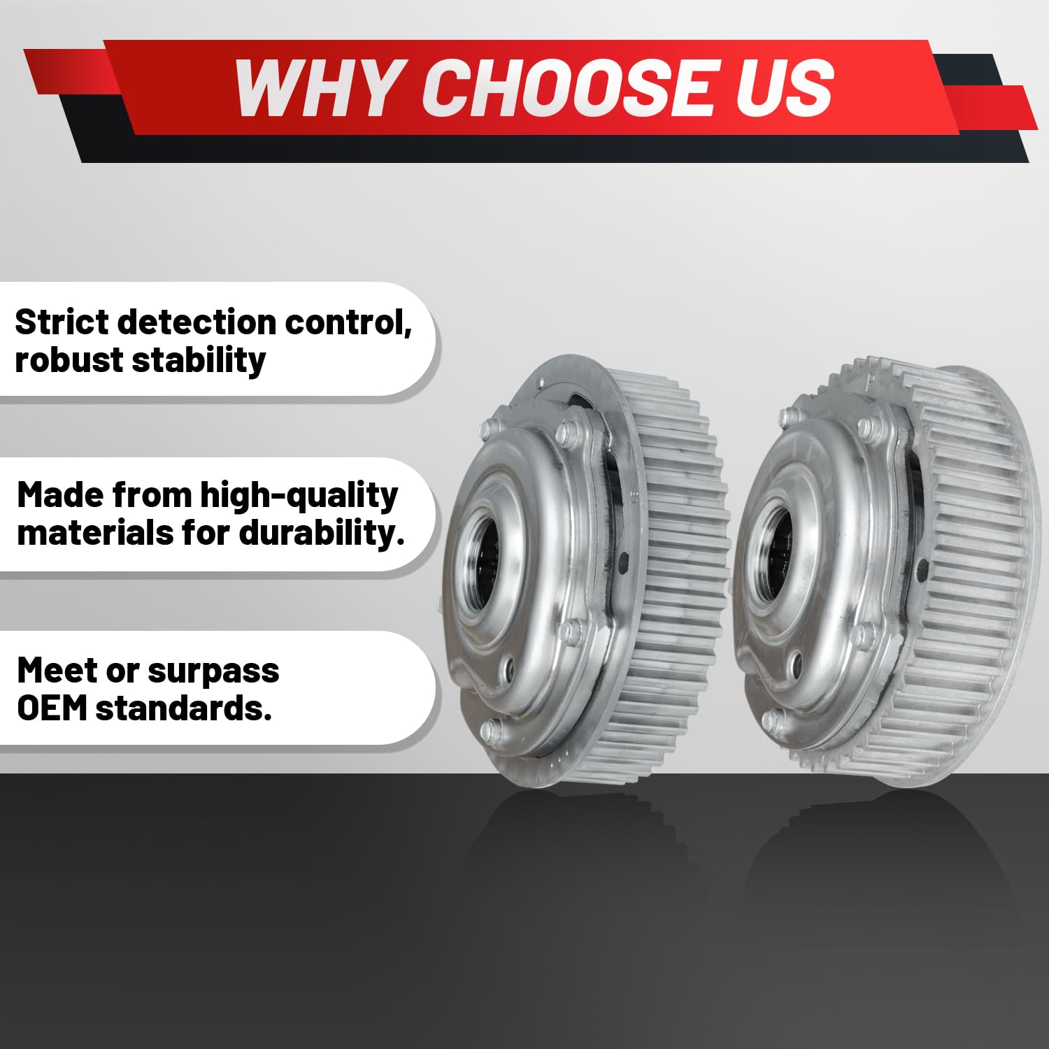 Engine Timing Camshaft Intake VVT Sprocket Cam Phaser Gear Compatible with Chevy Aveo Cruze Sonic Trax 1.6L 1.8L 55567048 55568386