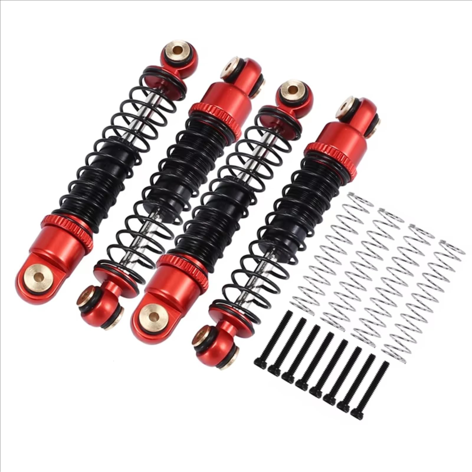 Compatible avec Axial pour SCX24 pour JLU pour Gladiator 1/24 Pièces De Mise À Niveau pour Véhicules Radiocommandés 4 Amortisseurs Métalliques Huile 40 Mm D'Amortisseur Rc