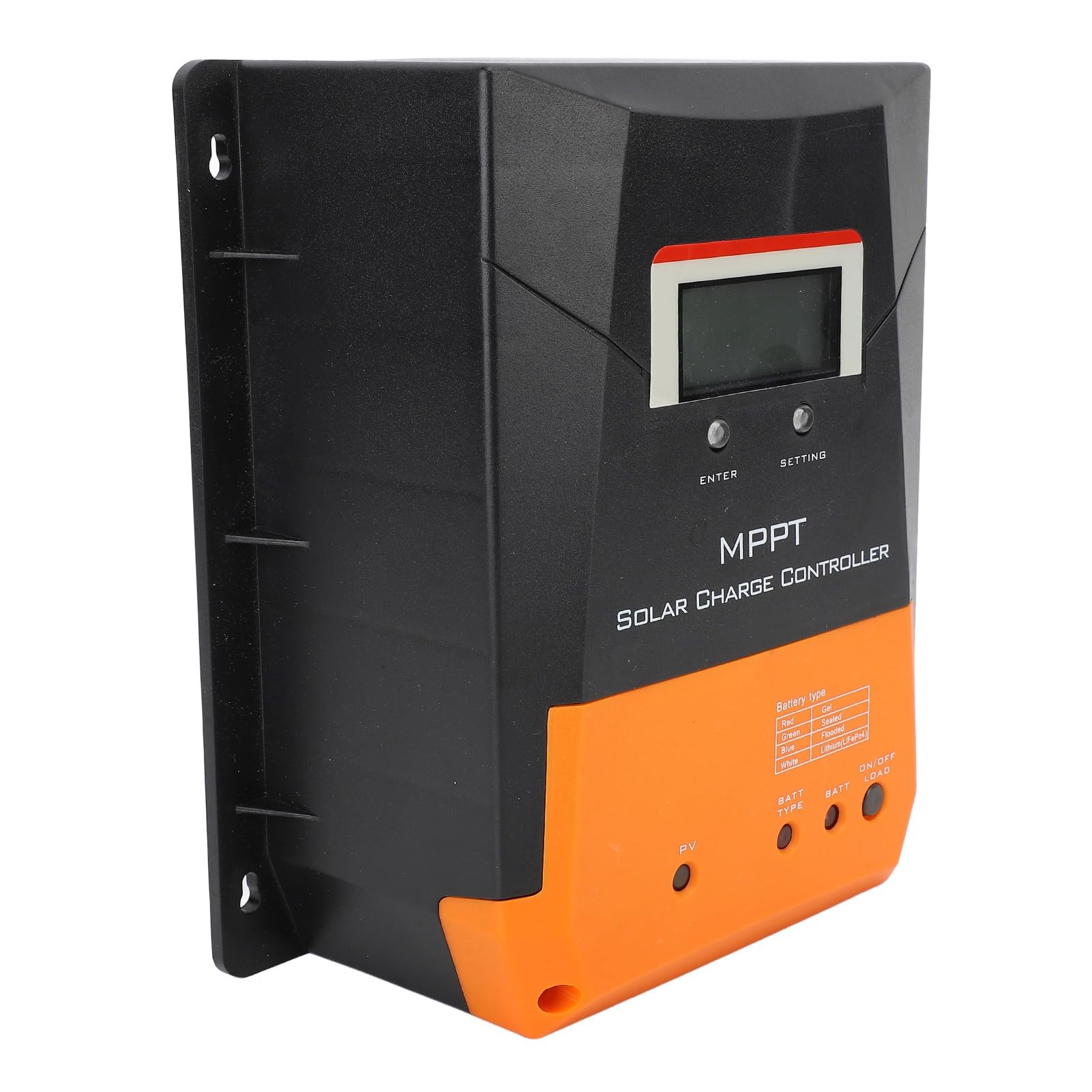 Regolatore di Carica Solare MPPT 20A, Caricatore Automatico a Pannello Solare 12V 24V, Ingresso 100V, 4 modalità di Lavoro con Protezioni Multiple, per Batteria LiFePO4, Luci