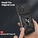 TheGiftKart Tough Armor Bumper Back Cover Case for Motorola Moto G37 Power 5G | Kickstand & Ring Holder | 360 Degree Protection Cover Case for Moto G37 Power 5G (PC & TPU, Sliding Camera Cover, Black) gallery image