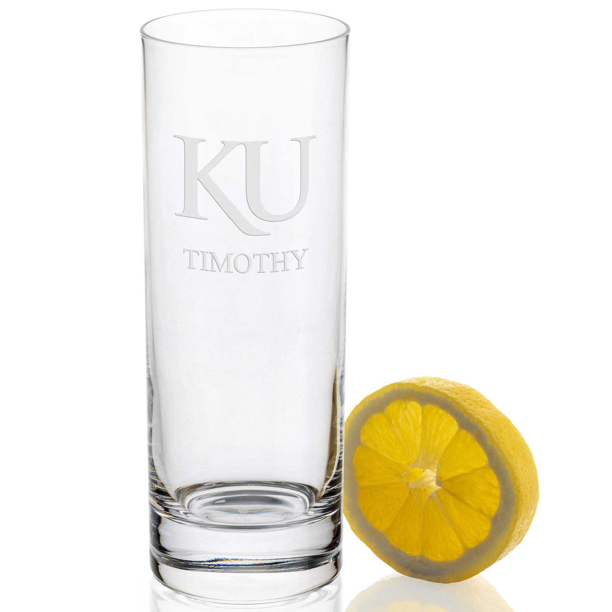 M. LA HART University of Kansas Iced Beverage Glasses - Set of 4
