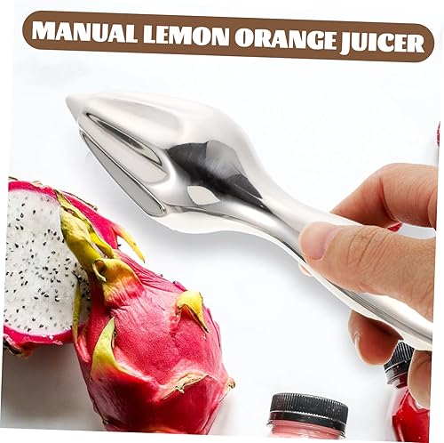 Miniatura 4 de HEMOTON Exprimidor de limón de acero inoxidable Exprimidor de cítricos Exprimidor manual de frutas Exprimidor de limón Granada Pomelo Limón Limón