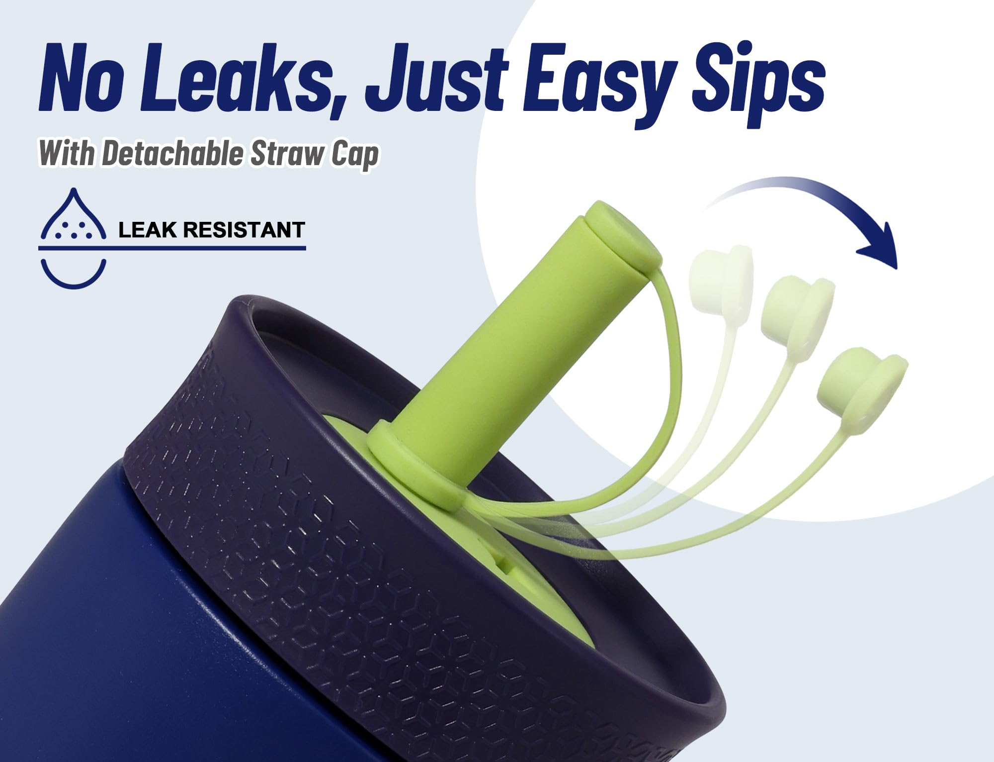 DLOCCOLD 12oz Insulated Stainless Steel Straw Tumbler