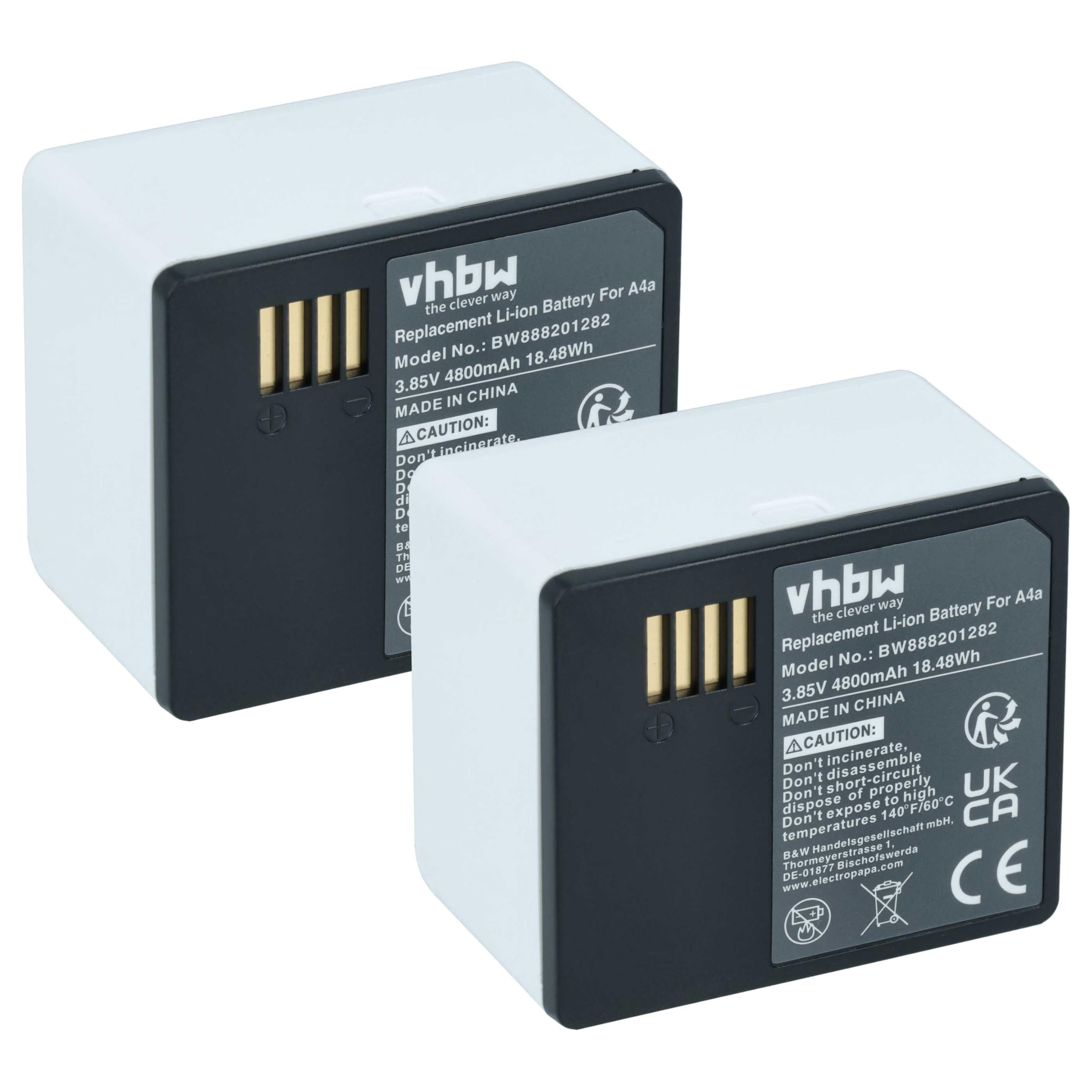 vhbw 2 x akumulator zamienny do Arlo 308-50012-01, A-4a