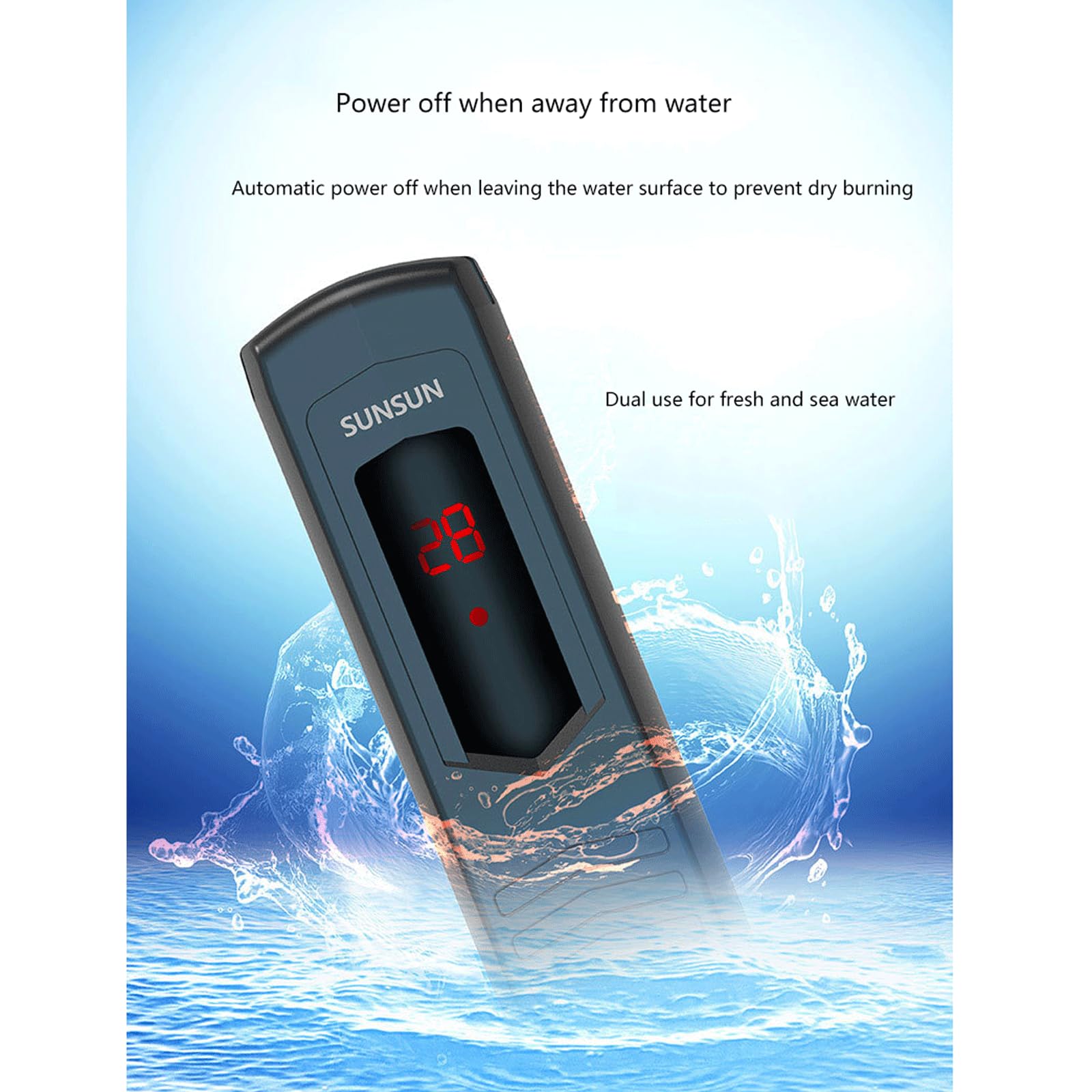 Termostato Automatico per Barra riscaldante Inverter per Acquario antideflagrante con termostato Esterno, 500 W (300 W)
