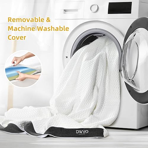 Miniatura 12 de DWVO King Size Mattress Topper, 4 Inch Cooling Memory Foam Mattress Topper King, Soft Vents Holes Bed Topper with Breathable Washable Ice-Touch