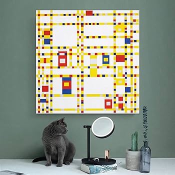 Amazon.co.jp: Piet Mondrianピート・モンドリアン絵画作品