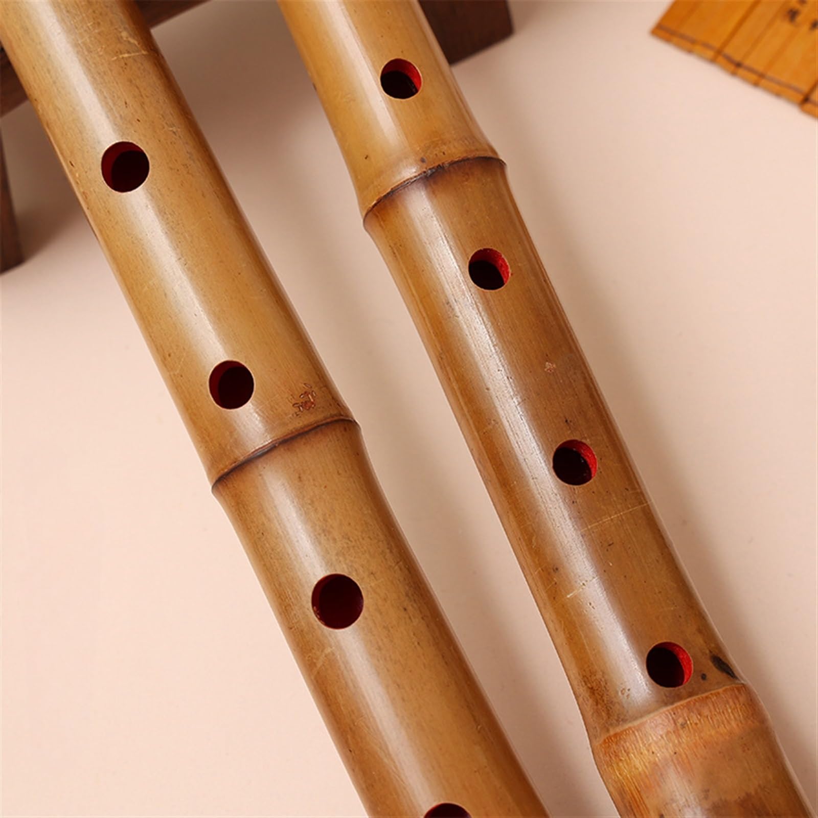 Flauto Dolce Traverso Flauto Professionale In Legno Di Bambù Piccolo Strumenti Musicali Tradizionali A 5 Fori Principianti flauto di bambù (Color : G tune)