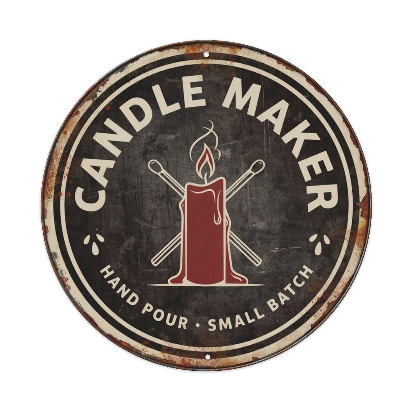 Candle Maker Metal Tin Sign Plaque