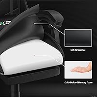Vista 41 de Gaming Chair with RGB LED Lights, High Back Ergonomic Computer Gamer Chair with Headrest and Lumbar Support, Racing Style Reclining Game Chair for