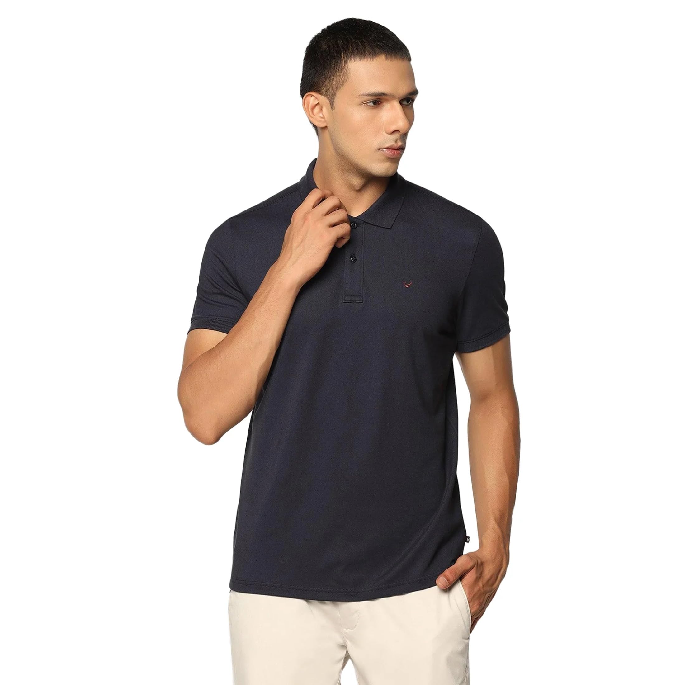 blackberrys Men's Slim Fit Solid Polo T-Shirts-picture-11