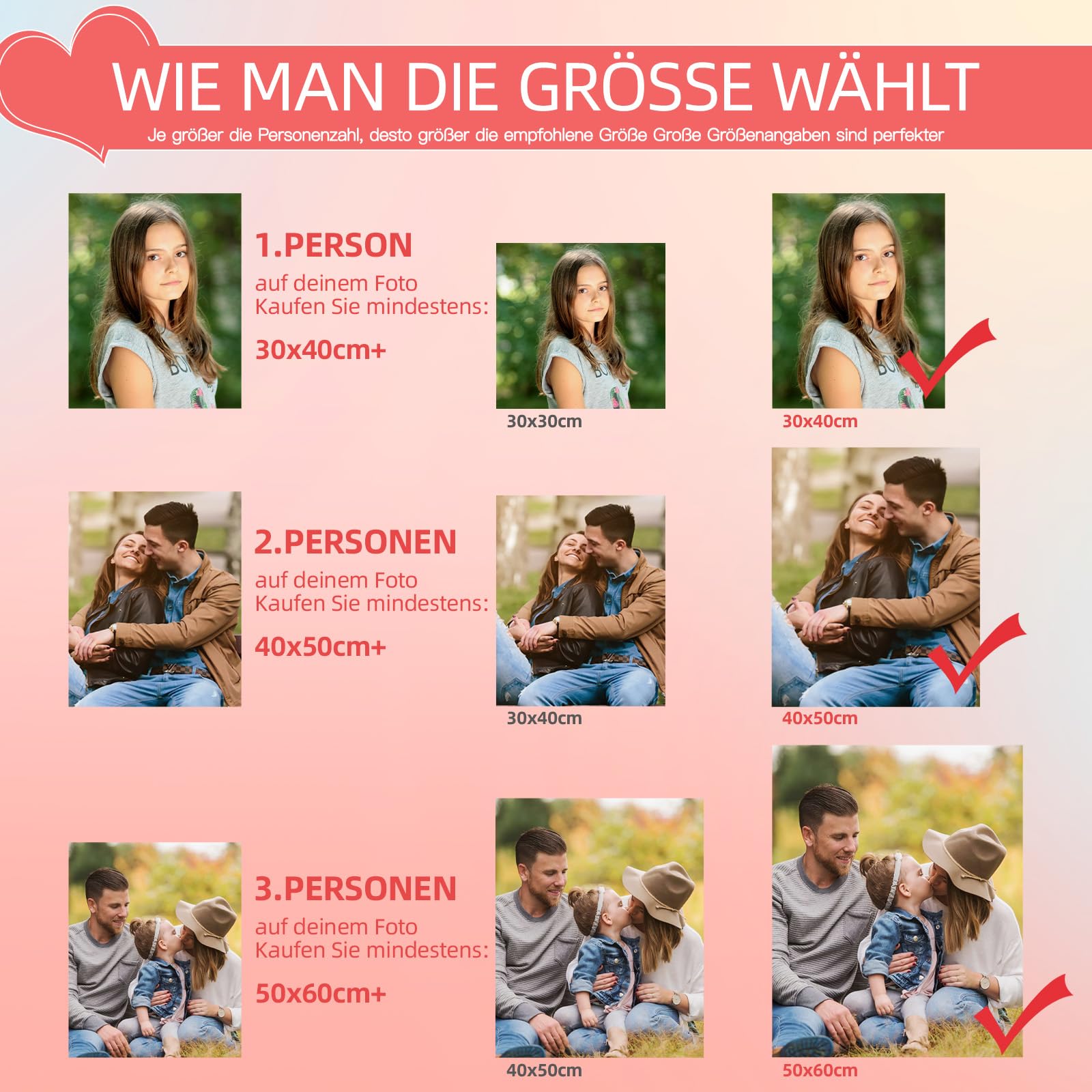 DPDP Diamond Painting Eigenes Foto, Personalisierte Diamant Painting Bilder mit Namen, Private Custom Ihr Eigenes Bild, Runder/Quadratischer Diamant, 60x60 cm