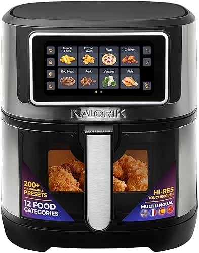 Kalorik Air Fryer VIVID TOUCH Series 5 Quart Capacity with