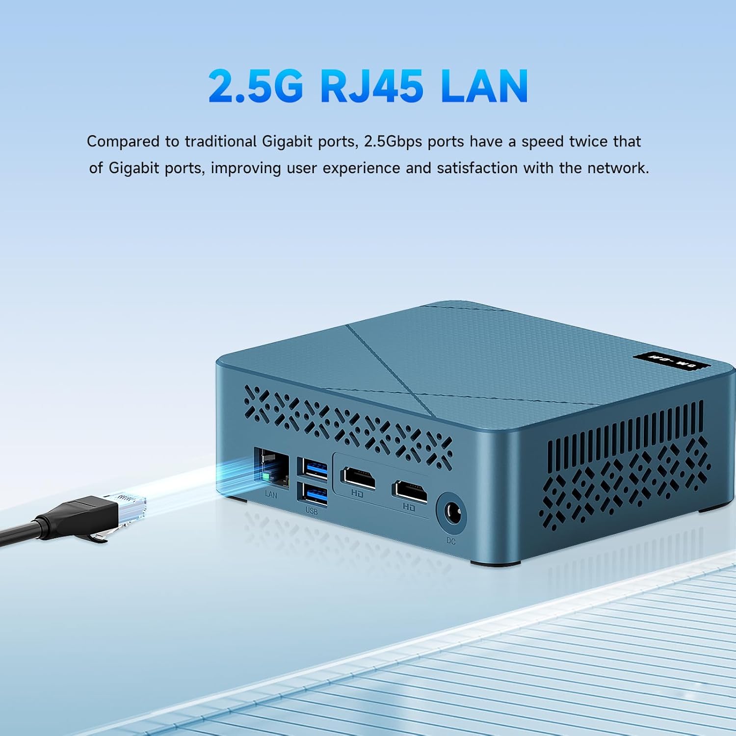 wo-we H5 Mini PC N150 (Max 3.6GHz) Mini Computer, 16GB DDR4 RAM 512GB PCIe SSD, Graphics 4K Triple Display Dual HDMI 2.0/USB-C/USB3.2 WiFi 5 & BT 5.2 - Image 6