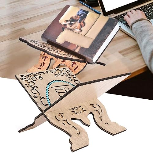 Miniatura 9 de Organizador del Corán, soporte plegable del Corán, plegable para suministros de capilla