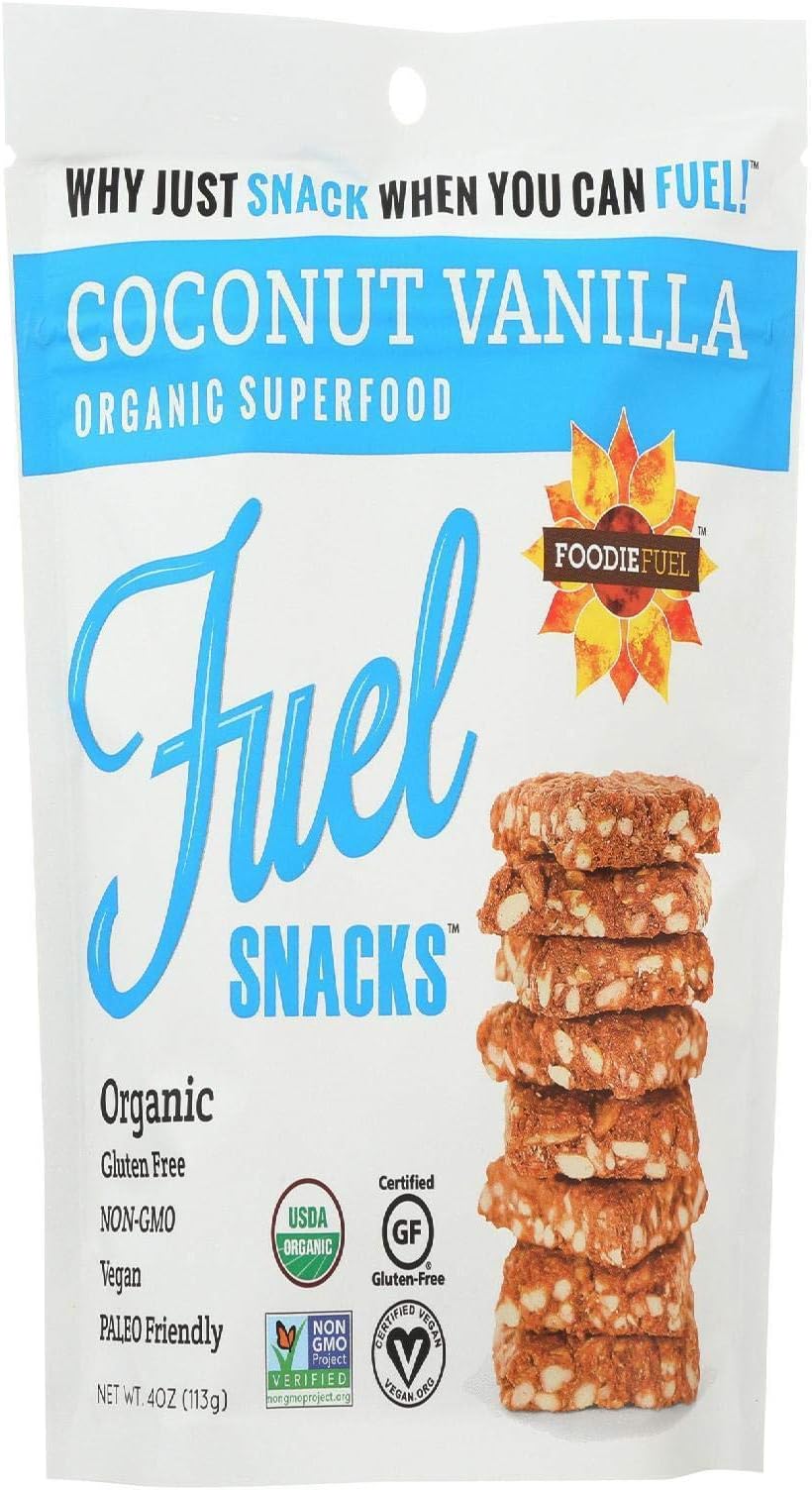 Foodie Fuel Snack Coconut Vanilla Organic, 4 oz