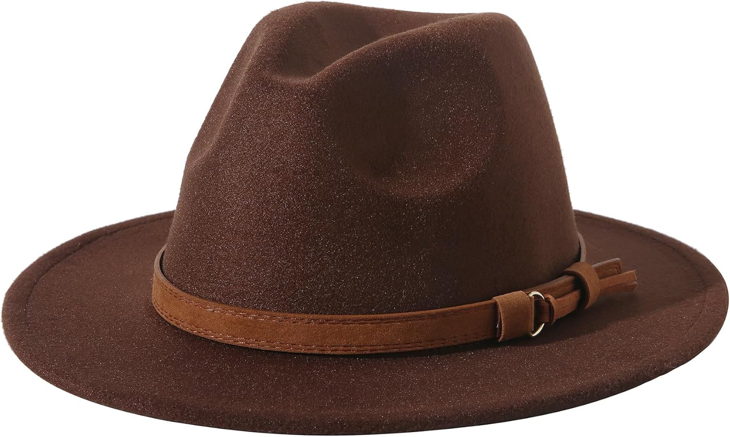 Lanzom Kids Girls Vintage Wide Brim Wool Felt Bowler Cap Bowknot Floppy Fedora Hat