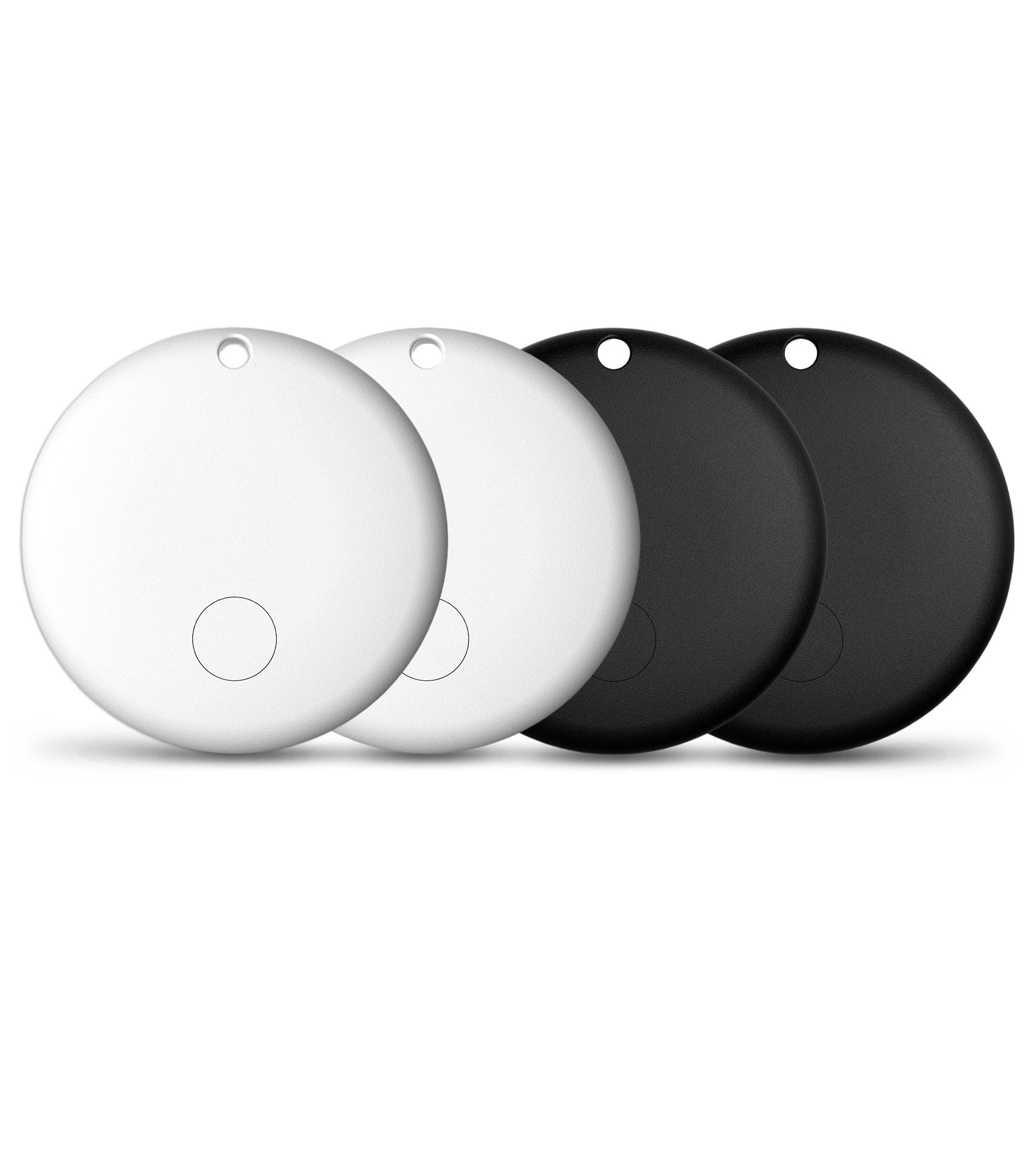 Key Finder 4 Pack: Smart Item Locator with Apple Find My - Bluetooth Luggage Tracker for Kids Keys Wallet Bags, Water-Resistant Tracking Device for Home Travel Outdoor, Replaceable Battery, iOS only