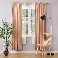 Vista 3 de WL.Rocaille - Barras de cortina dobles, barras de cortina de 1 pulgada para ventanas de 48 a 84 pulgadas, juego de barras de cortina dobles