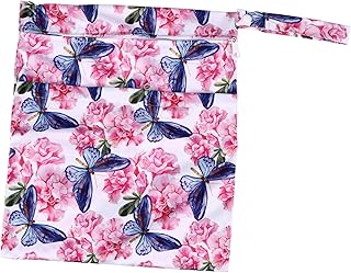 SAFIGLE Saco De Fraldas Para Bebês Saco Molhado Para Pendurar Saco De Fraldas Saco De Fraldas Para Bebês Saco De Armazenamento Balde De Fraldas Portátil Saco Impresso Saco De Fraldas Para