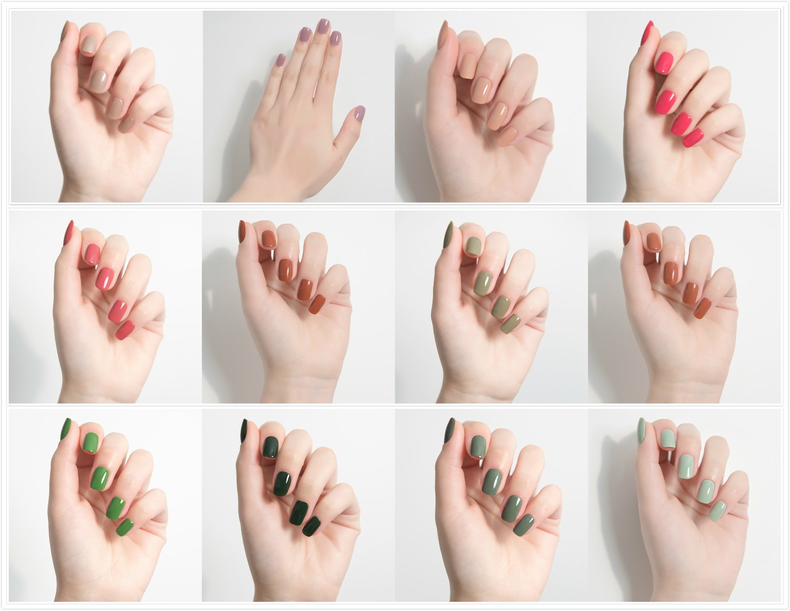 5x Smalto Gel per Unghie, Joligel Kit Smalti Semipermanenti in Gel per LED UV Soak Off Disegno Chiodo Manicure Pedicure Shellac, 5 Colori, Resina Naturale Non Tossica, 7,3ml/pc, 003