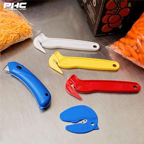 Miniatura 7 de Pacific Handy Cutter RSC-432 Cortador de seguridad para restaurante con campana de seguridad de bloqueo automático, desechable, apto para alimentos,