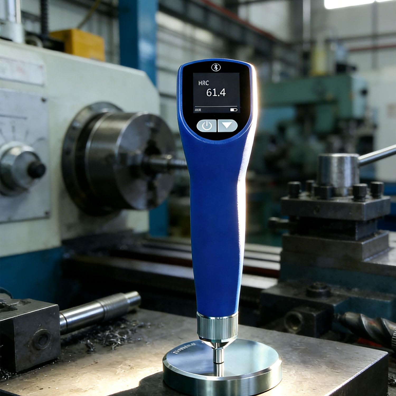 SICWEDIM Handheld Ultrasonic Hardness Tester, High-precision Rockwell Hardness Tester, Measurement Accuracy ±2.5HRC, Dual Probes, 9 Hardness Units, for Factory Production