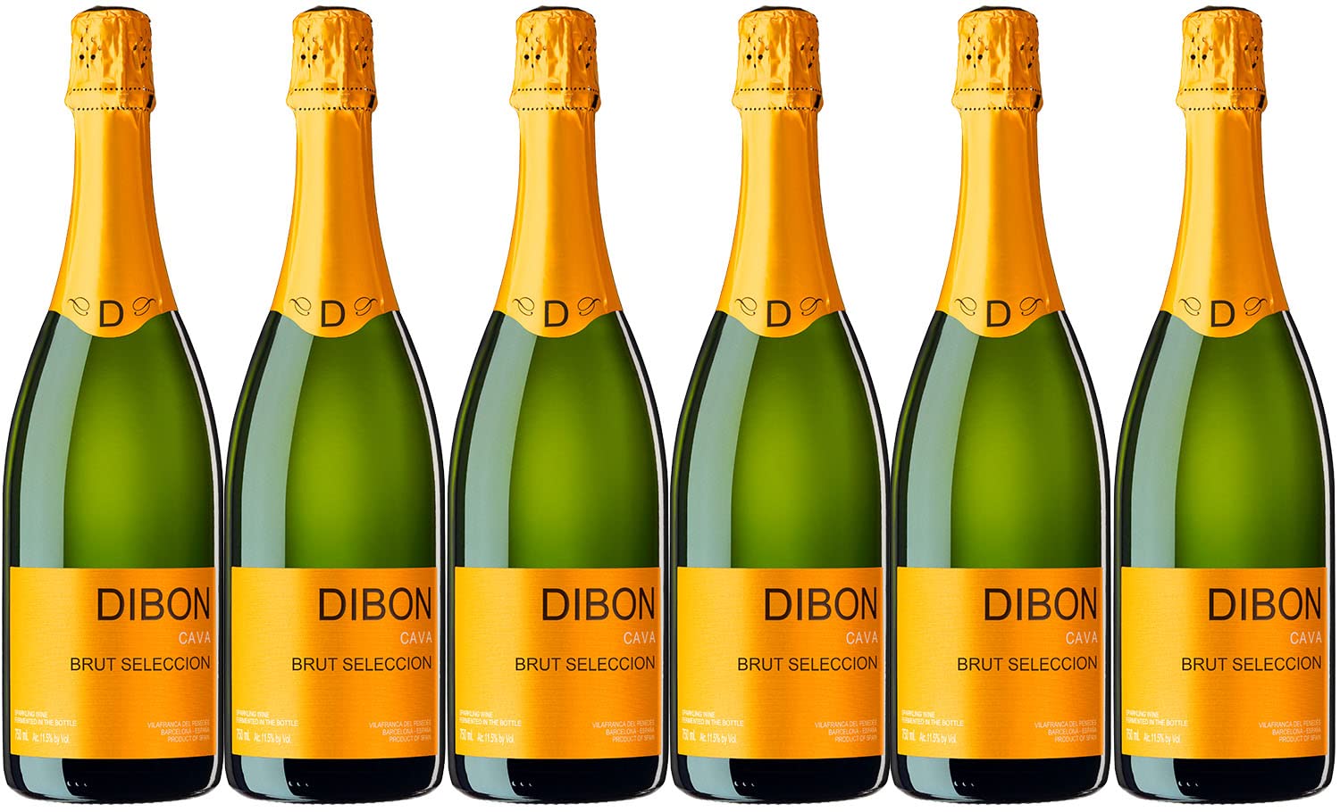 Cava Dibon Brut Selección - Caja de 6 x 750 ml - Total 4500 ml