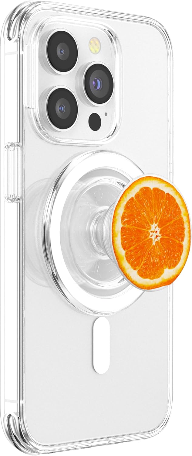 Orange fruit phone holder PopSockets PopGrip for MagSafe