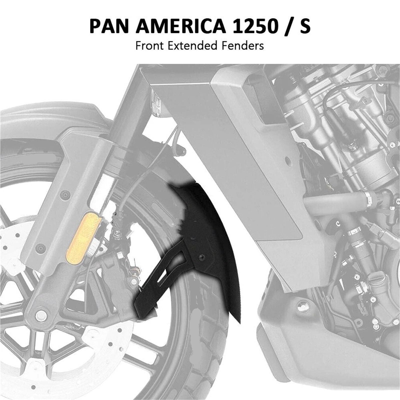Adatto per Pan America Special PA1250S 2021-2024 Moto Parafango Estesa Anteriore Splash Guard protezione forcella